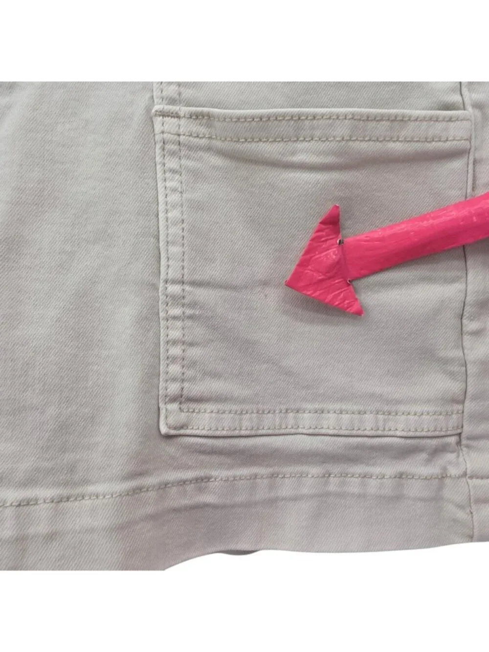 Kut From The Kloth Womens 6 Shorts Jane High Rise Short Denim Jean Ivory Pockets